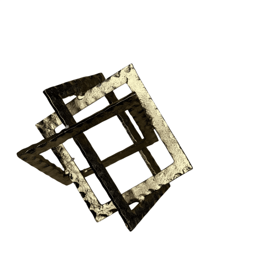 GEOMETRİK GOLD DÖKÜM OBJE