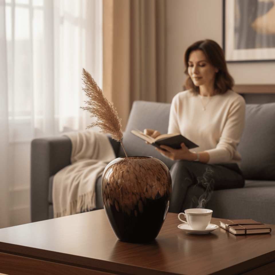 LEOPAR DESEN ROSE VAZO KÜÇÜK