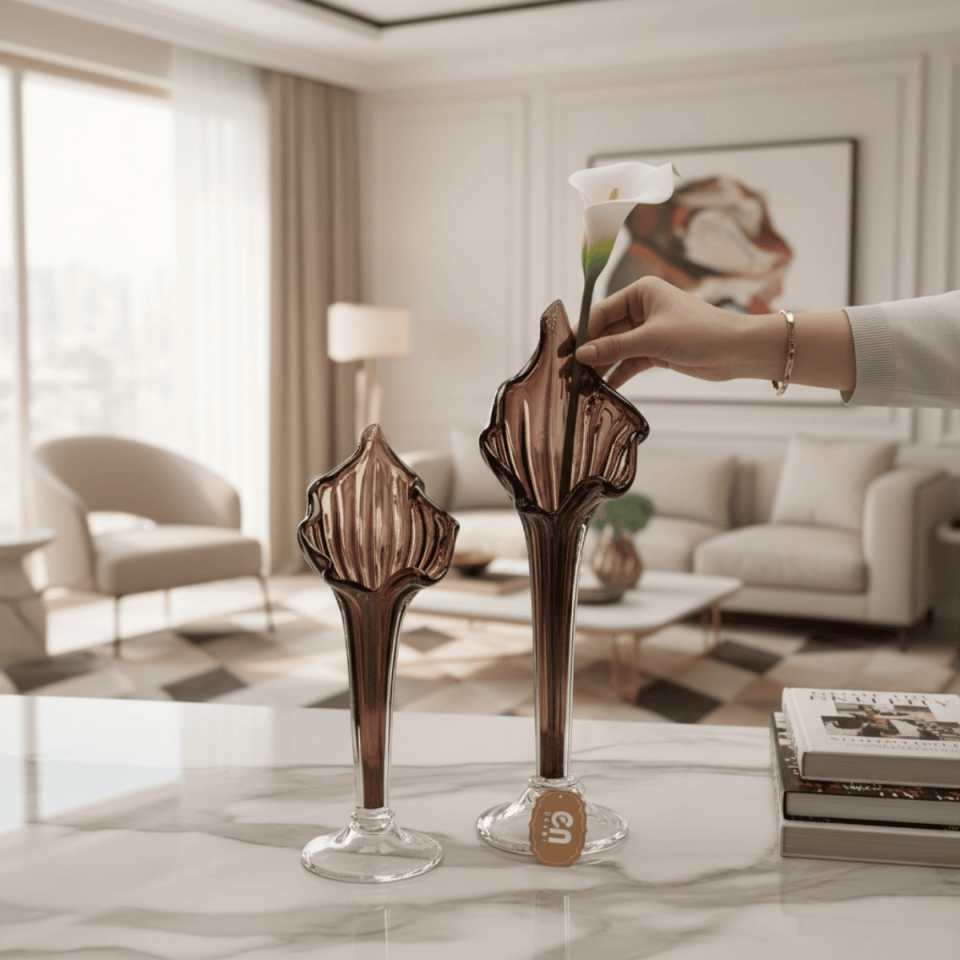 2Lİ CAM ZAMBAK OBJE