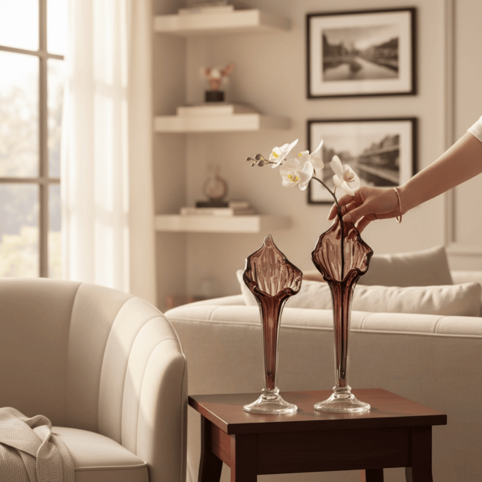 2Lİ CAM ZAMBAK OBJE