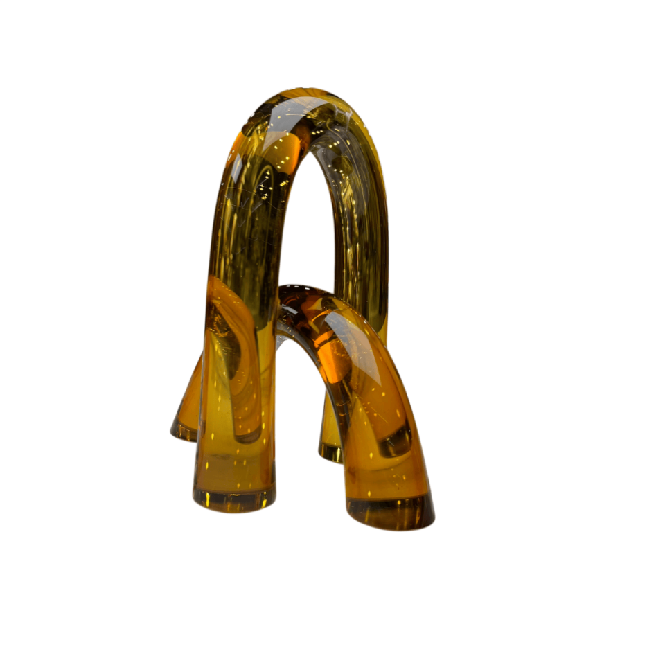 TURUNCU 2Lİ CAM KEMER OBJE