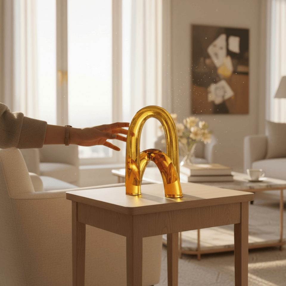 TURUNCU 2Lİ CAM KEMER OBJE