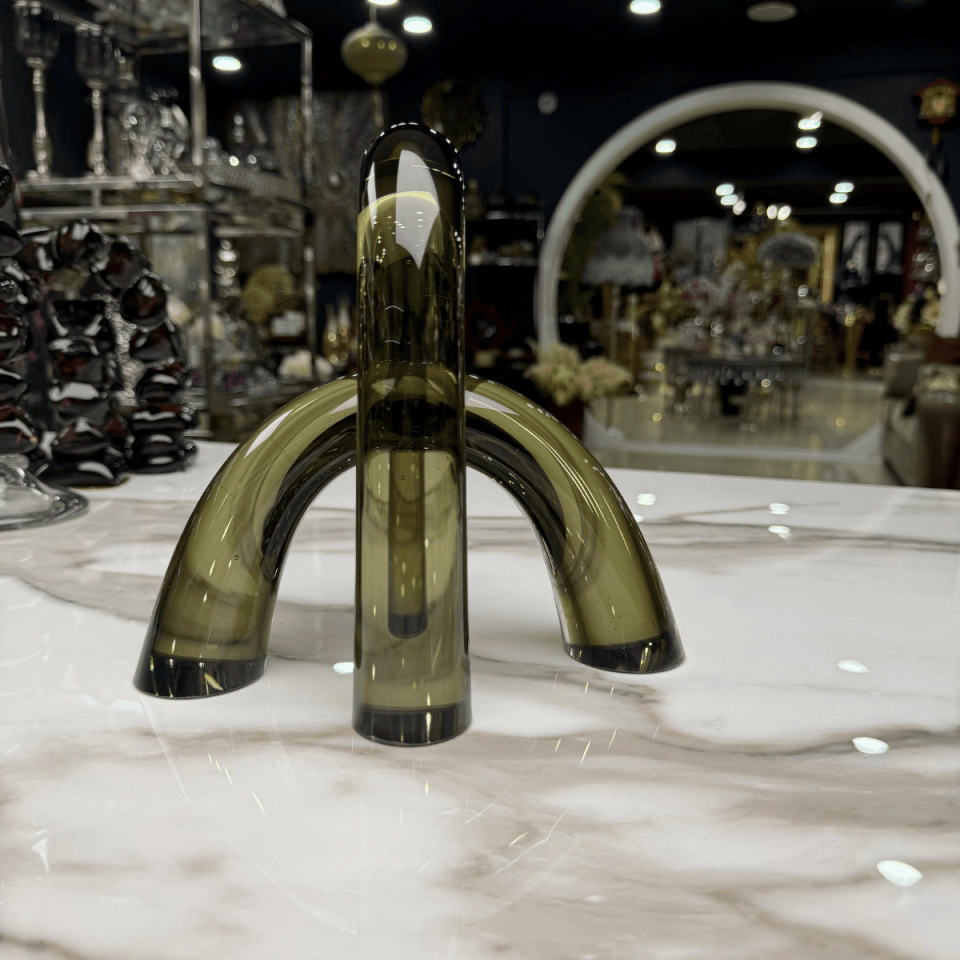 YEŞİL 2Lİ CAM KEMER OBJE