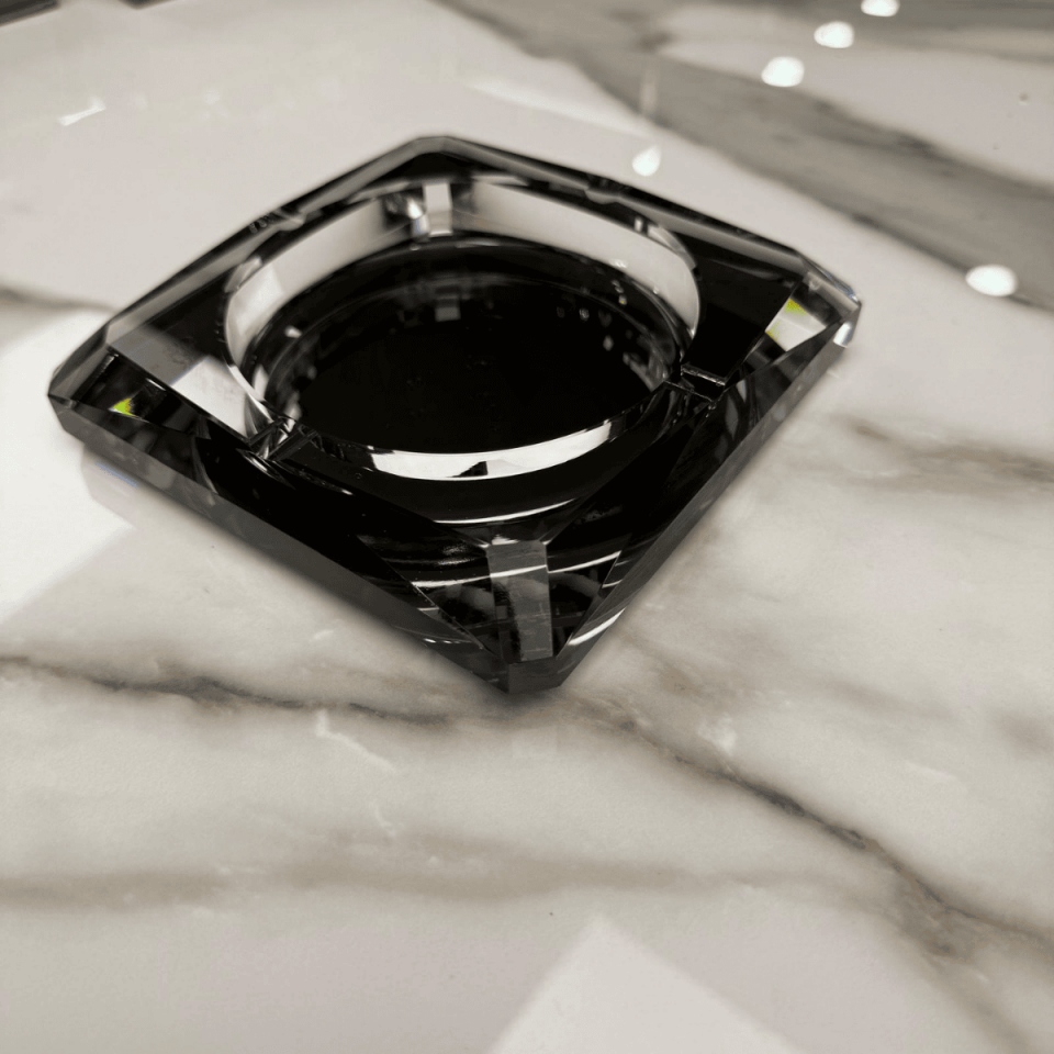 KARE ŞEFFAF KRİSTAL KÜLLÜK DEKOR