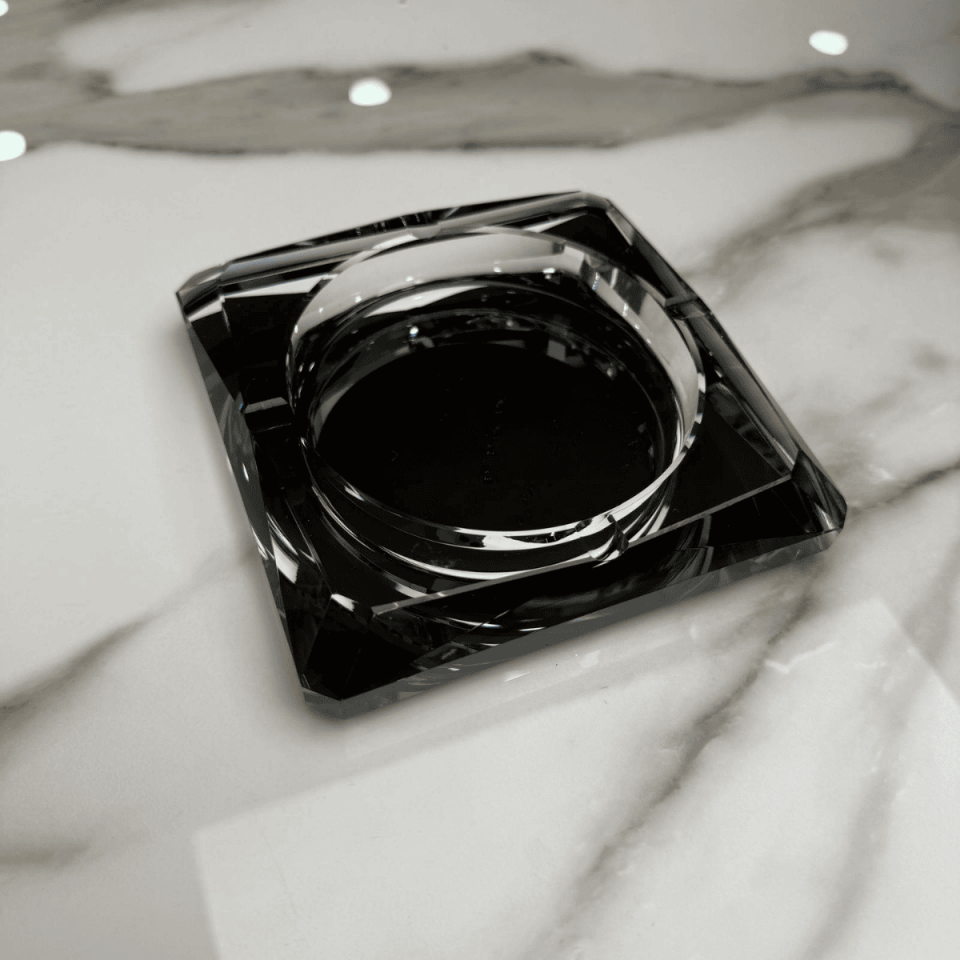 KARE ŞEFFAF KRİSTAL KÜLLÜK DEKOR