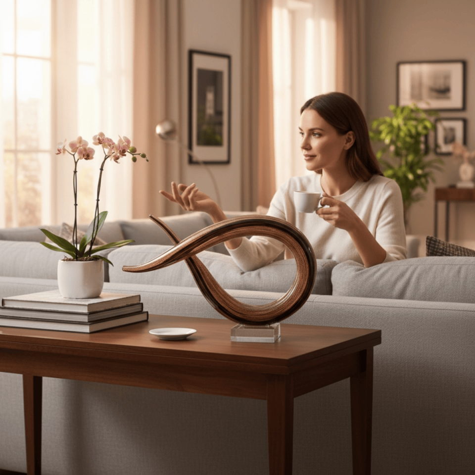 CAM SOYUT OBJE ROSE KAHVE