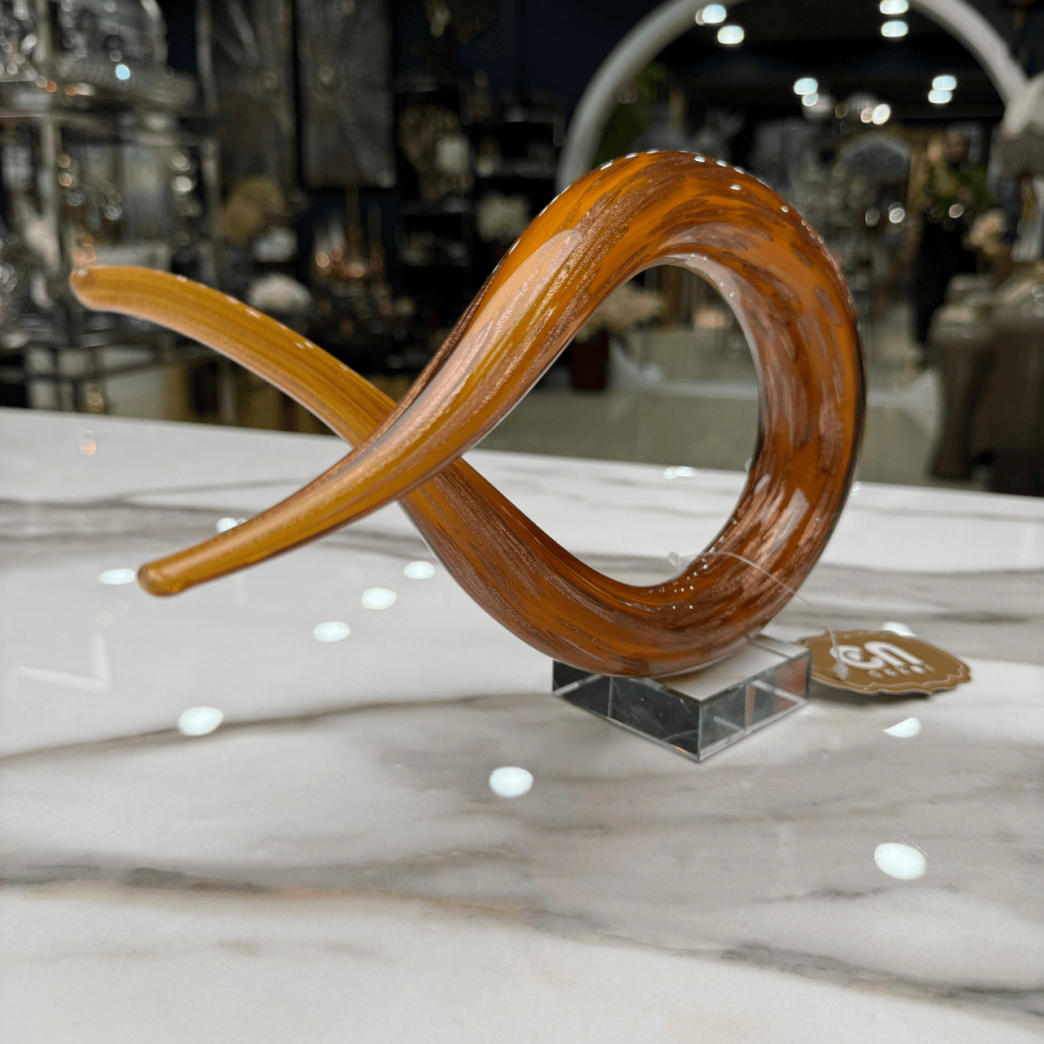 SOYUT CAM OBJE AMBER TURUNCU