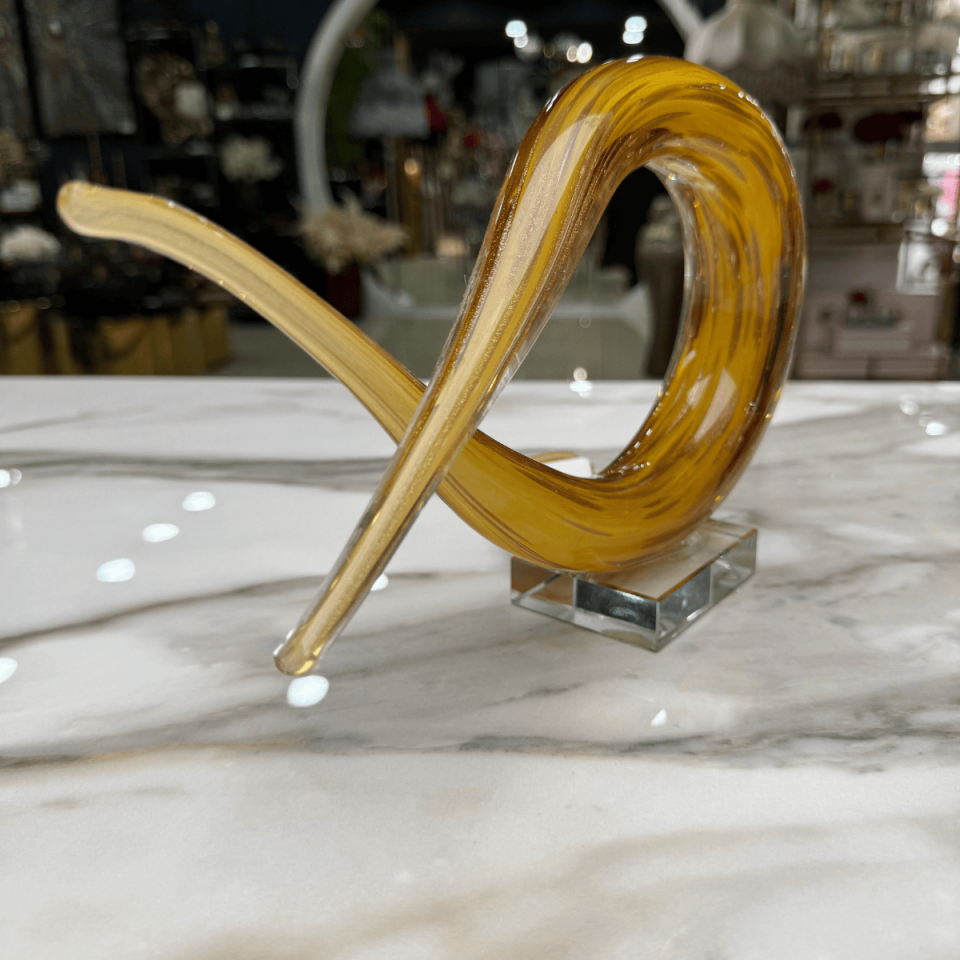 SOYUT CAM OBJE AMBER SARI