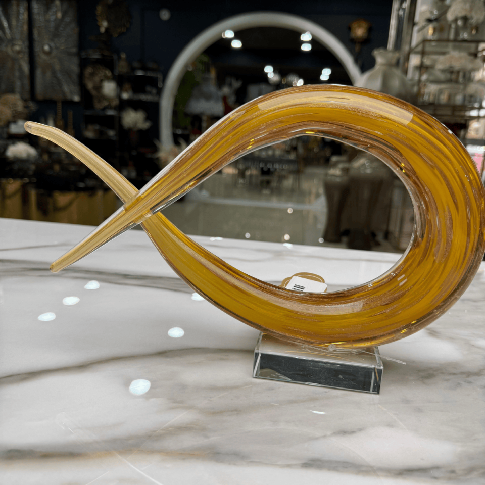 SOYUT CAM OBJE AMBER SARI