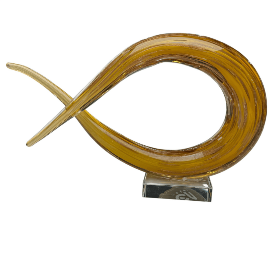 SOYUT CAM OBJE AMBER SARI