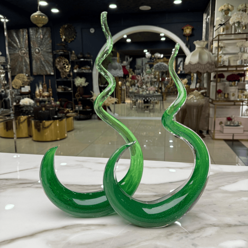 2Lİ SOYUT HELOJEN OBJE YEŞİL