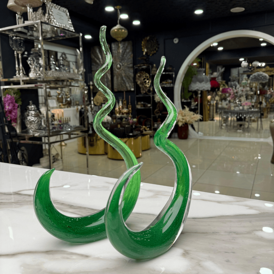 2Lİ SOYUT HELOJEN OBJE YEŞİL