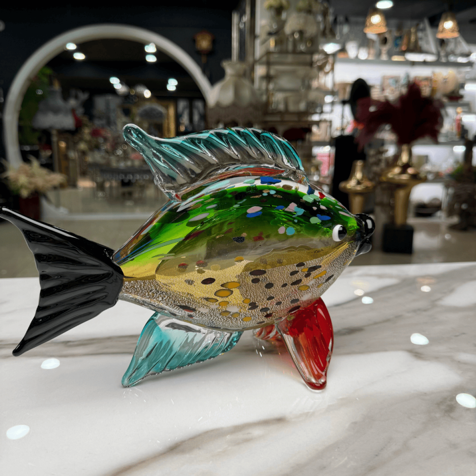 RENKLİ CAM BALIK DEKOR