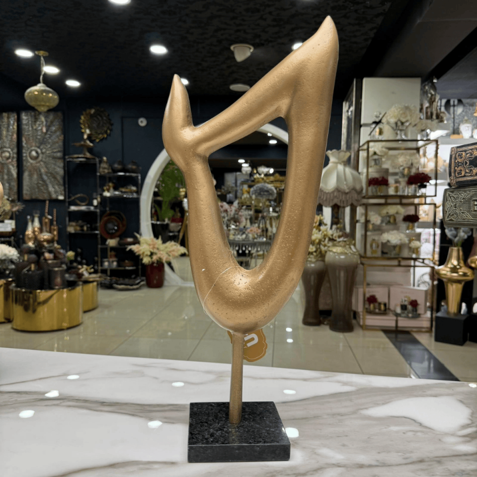 BÜYÜK MERMER KAİDELİ SOYUT DÖKÜM OBJE