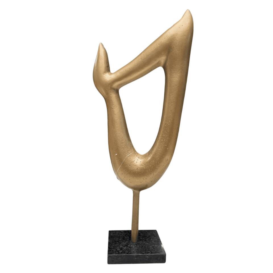 BÜYÜK MERMER KAİDELİ SOYUT DÖKÜM OBJE