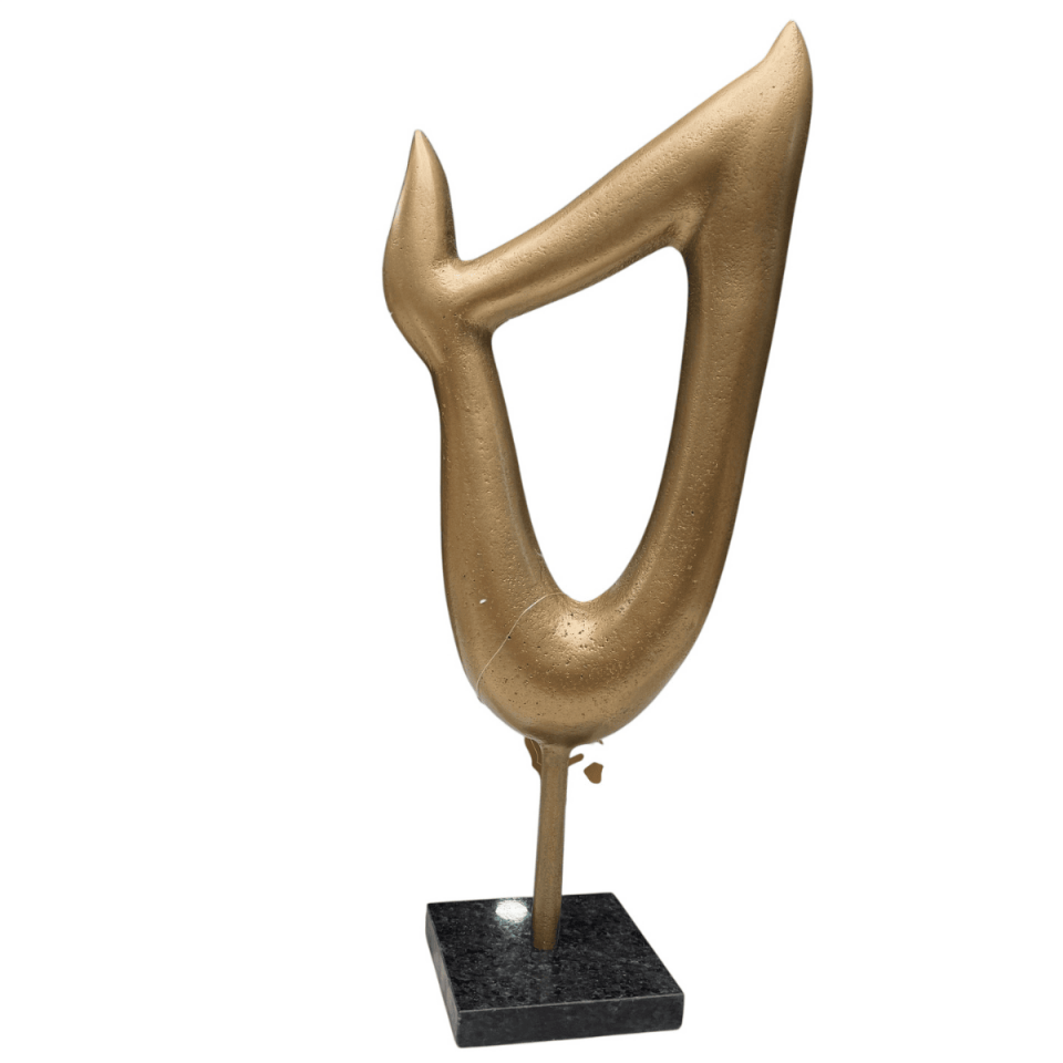 BÜYÜK MERMER KAİDELİ SOYUT DÖKÜM OBJE