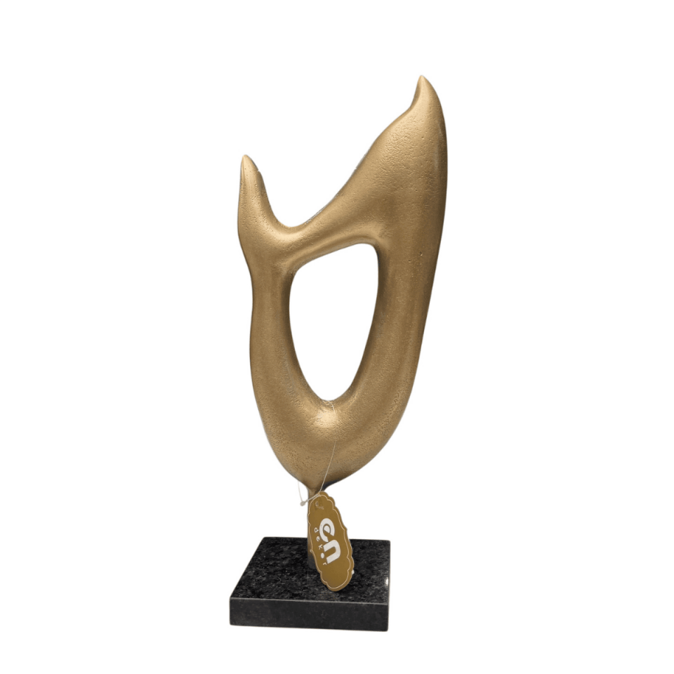 KÜÇÜK MERMER KAİDELİ SOYUT DÖKÜM OBJE