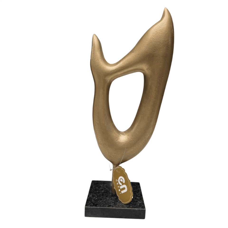 KÜÇÜK MERMER KAİDELİ SOYUT DÖKÜM OBJE