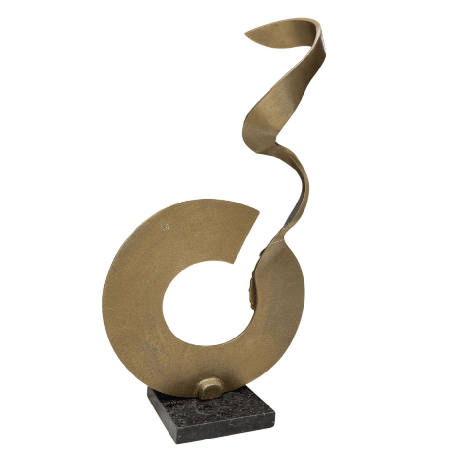 BÜYÜK MERMER KAİDELİ SOYUT DÖKÜM OBJE