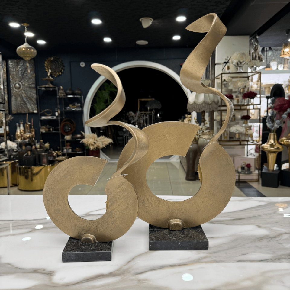 KÜÇÜK MERMER KAİDELİ SOYUT DÖKÜM OBJE