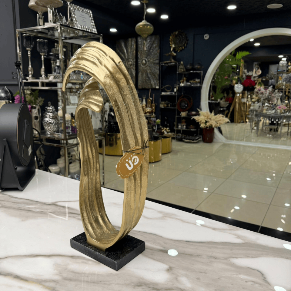 BÜYÜK MERMER KAİDELİ SOYUT DÖKÜM OBJE