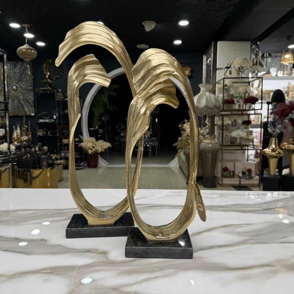 KÜÇÜK MERMER KAİDELİ SOYUT DÖKÜM OBJE