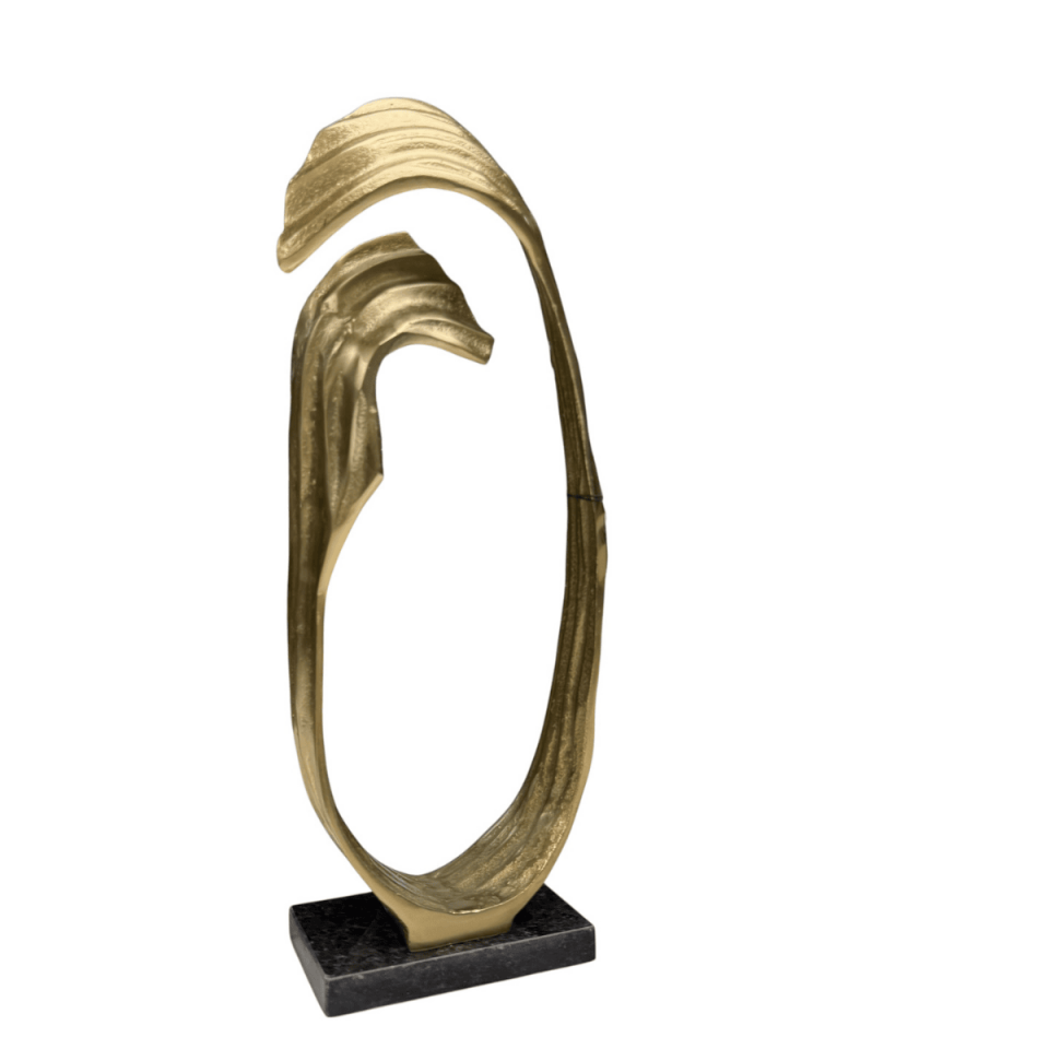 KÜÇÜK MERMER KAİDELİ SOYUT DÖKÜM OBJE