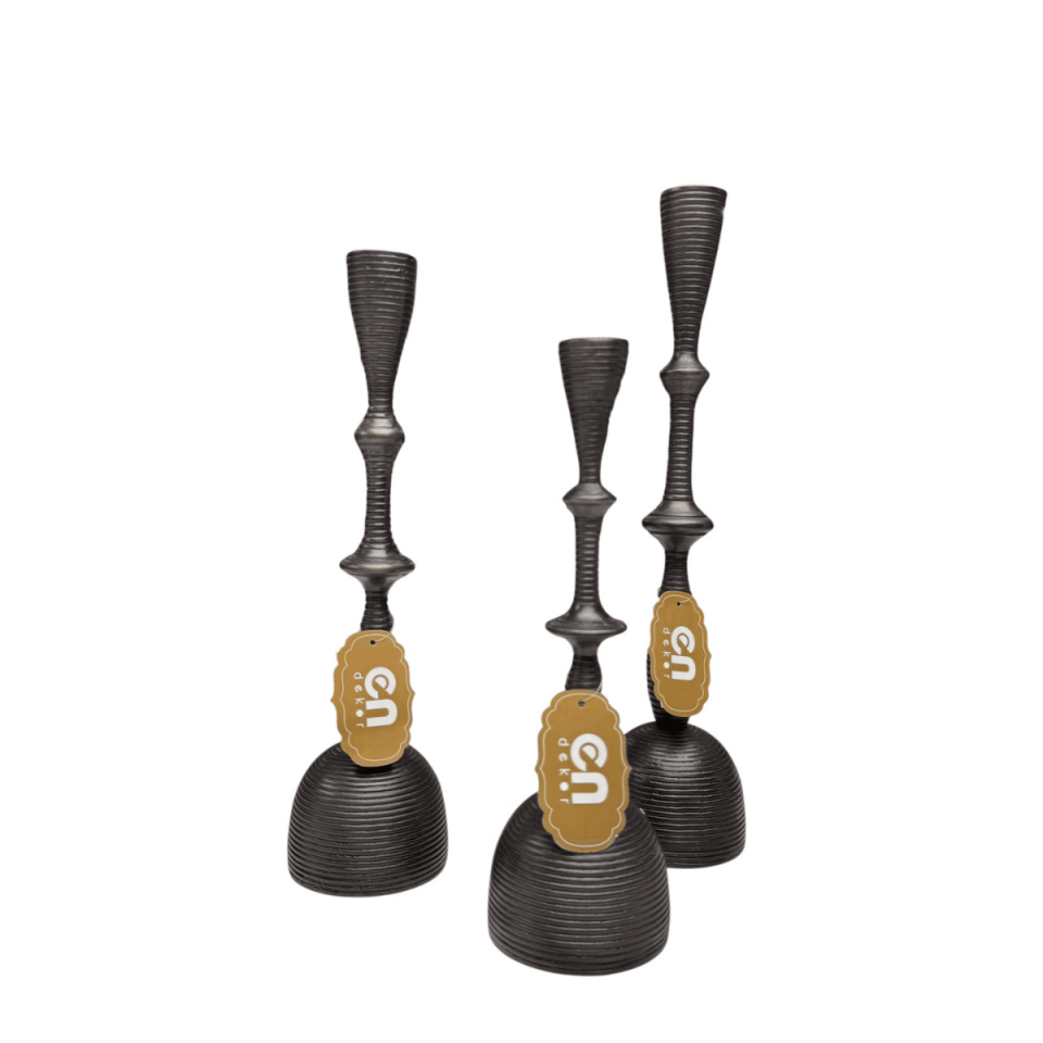 3LÜ DÖKÜM ŞAMDAN SET