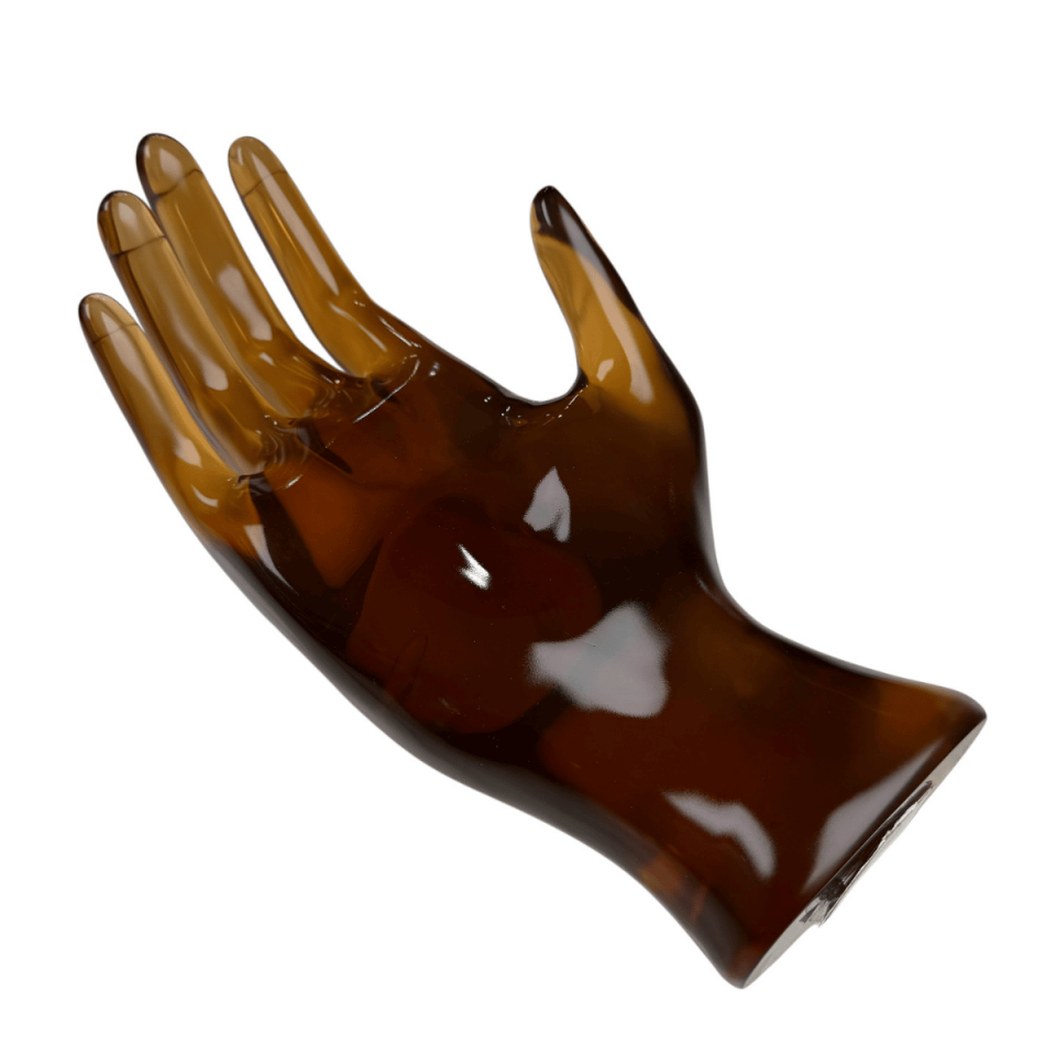 AKRİLİK DEKORATİF EL KAHVERENGİ