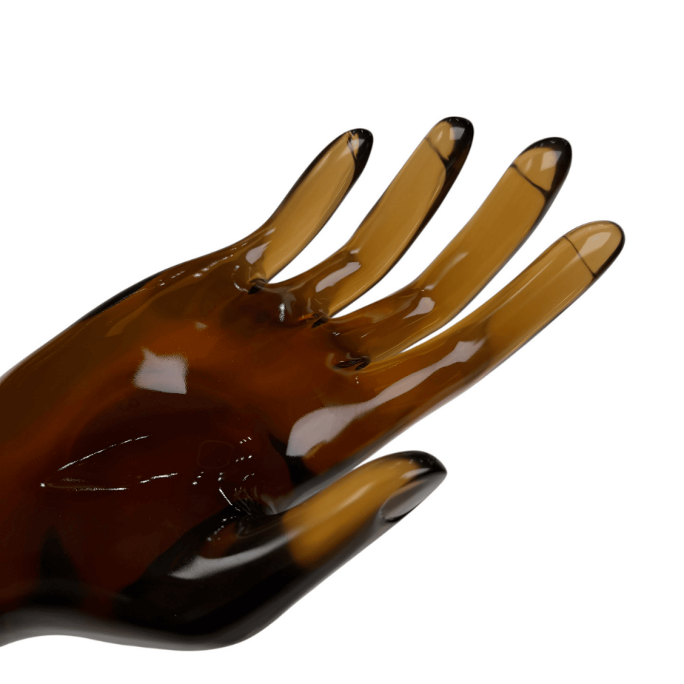 AKRİLİK DEKORATİF EL KAHVERENGİ