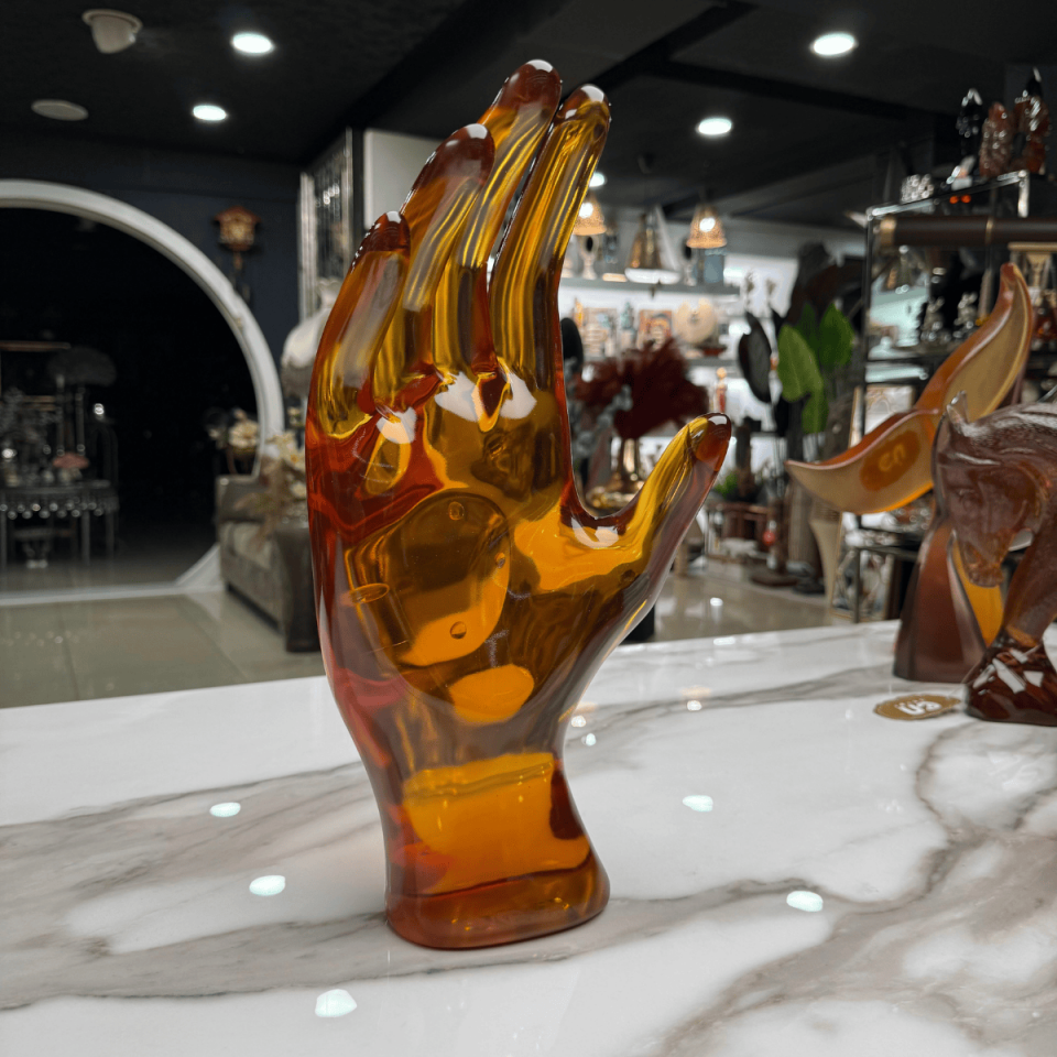 AKRİLİK DEKORATİF EL AMBER