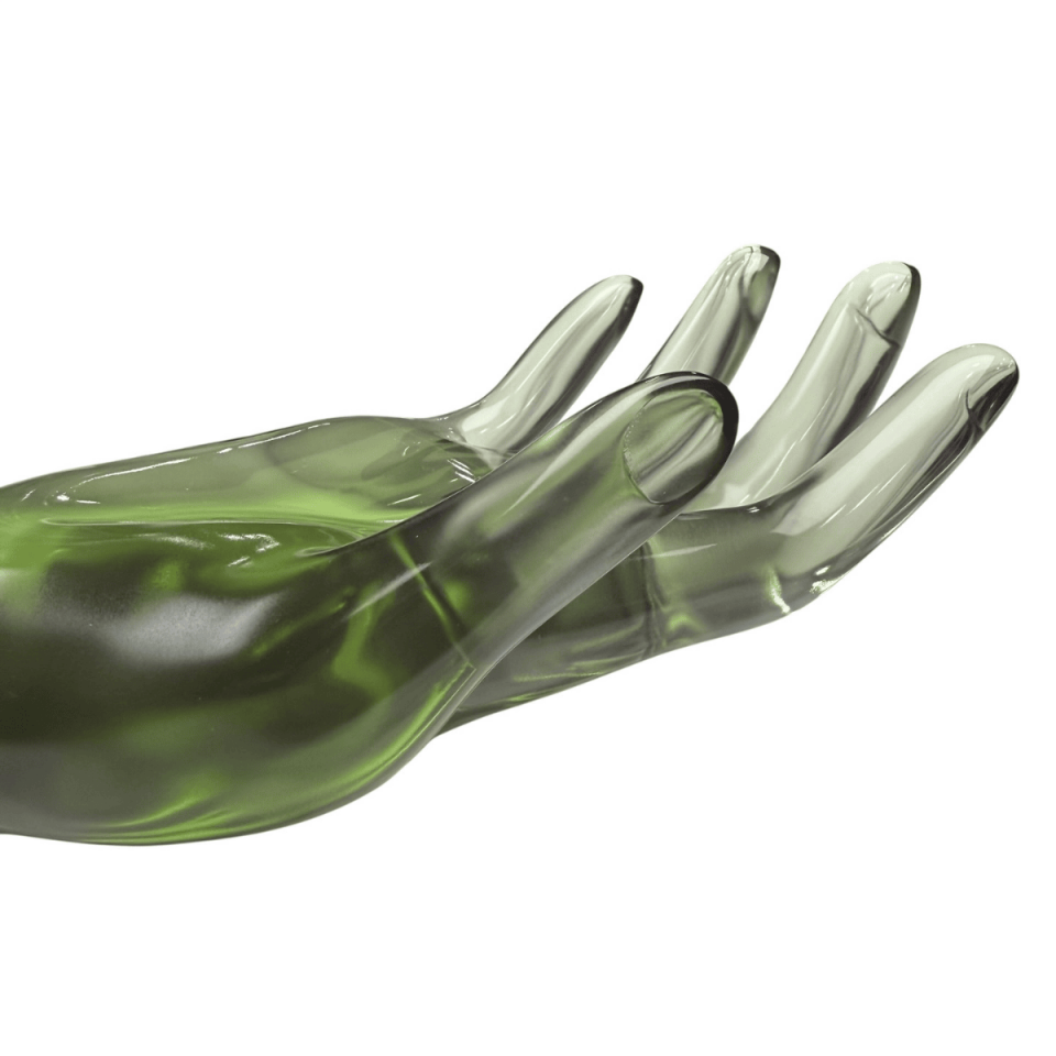 AKRİLİK DEKORATİF EL YEŞİL