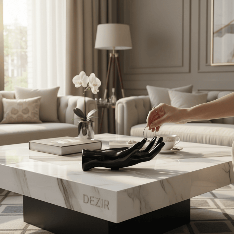 AKRİLİK DEKORATİF EL SİYAH