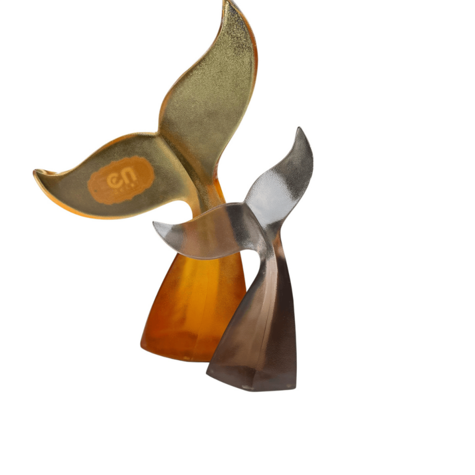 AKRİLİK DEKORATİF 2Lİ BALİNA KUYRUĞU