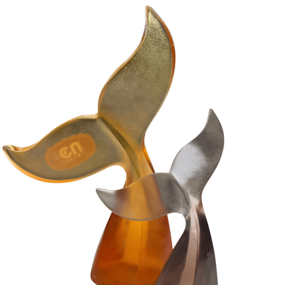 AKRİLİK DEKORATİF 2Lİ BALİNA KUYRUĞU