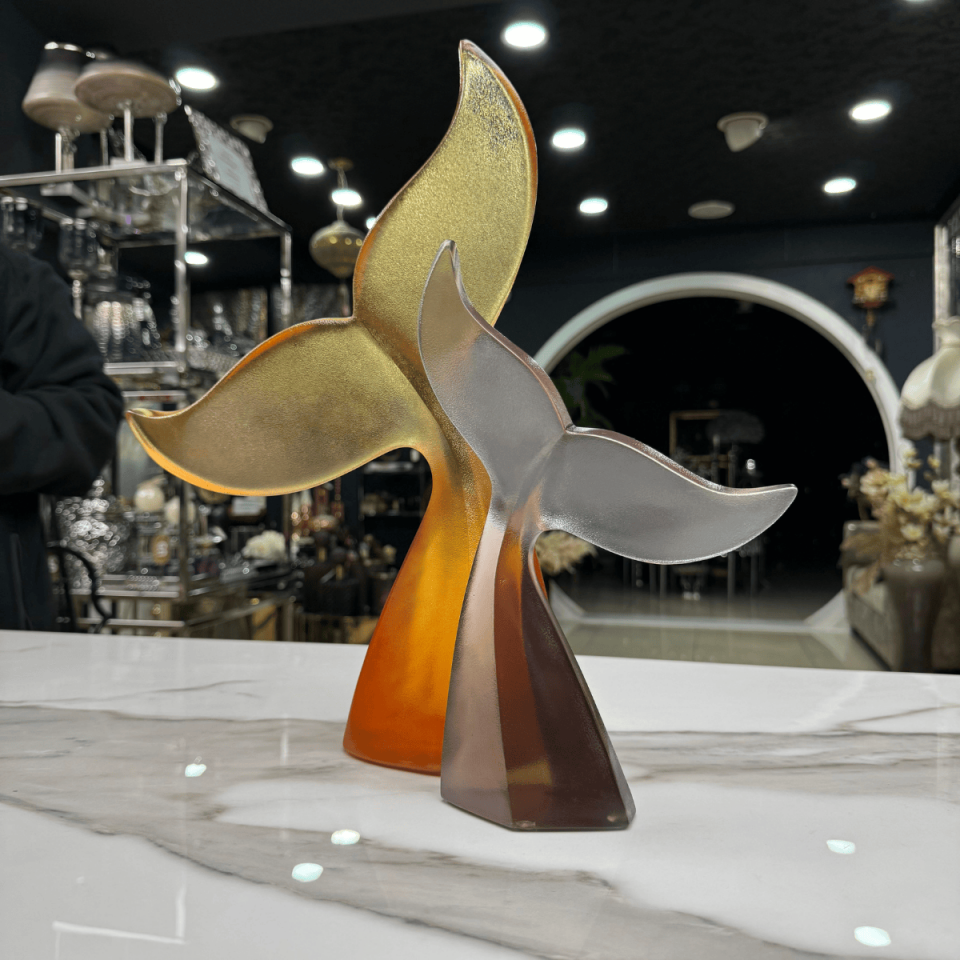 AKRİLİK DEKORATİF 2Lİ BALİNA KUYRUĞU