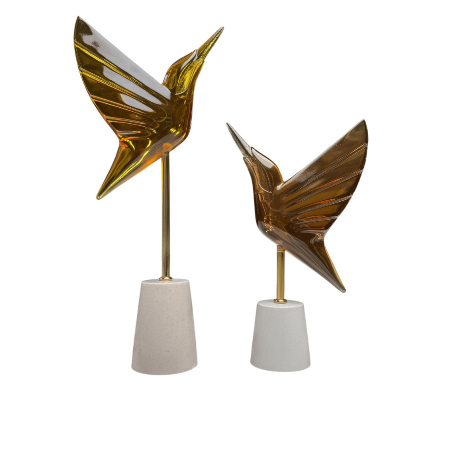 AKRİLİK 2Lİ SİNEK KUŞU OBJE