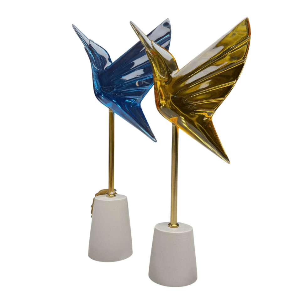 AKRİLİK 2Lİ SİNEK KUŞU OBJE