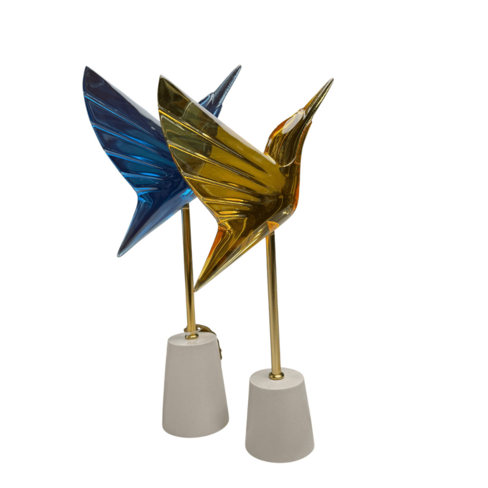 AKRİLİK 2Lİ SİNEK KUŞU OBJE