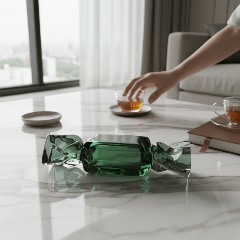 AKRİLİK ŞEKER OBJE YEŞİL