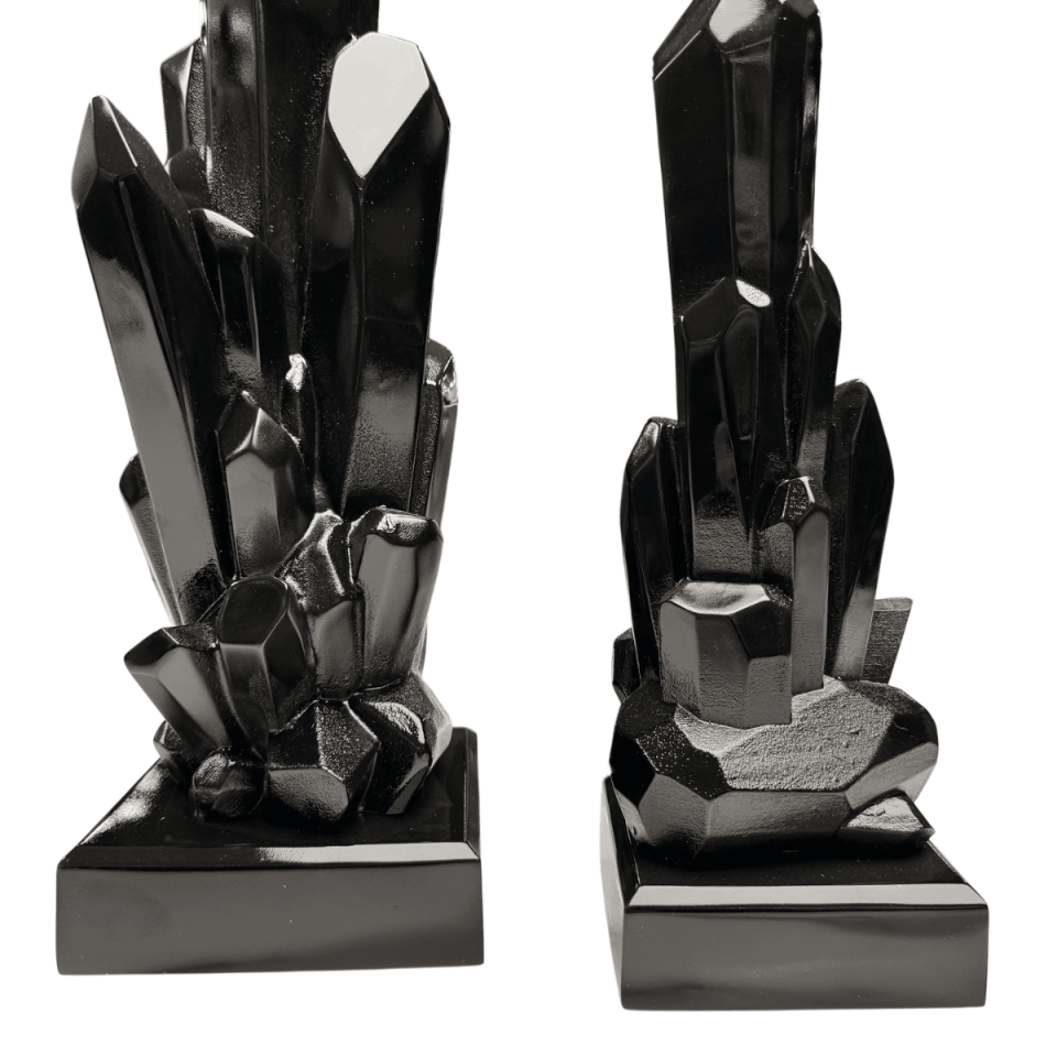 AKRİLİK 2Lİ SİYAH KRİSTAL OBJE