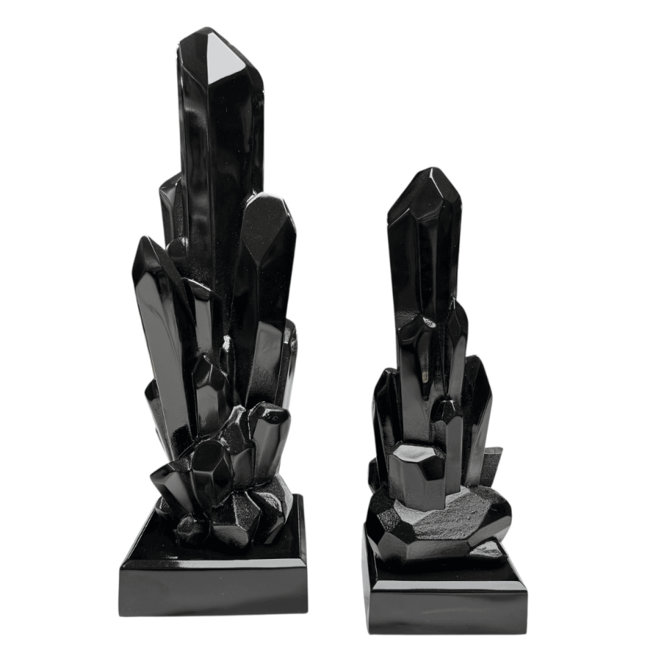 AKRİLİK 2Lİ SİYAH KRİSTAL OBJE