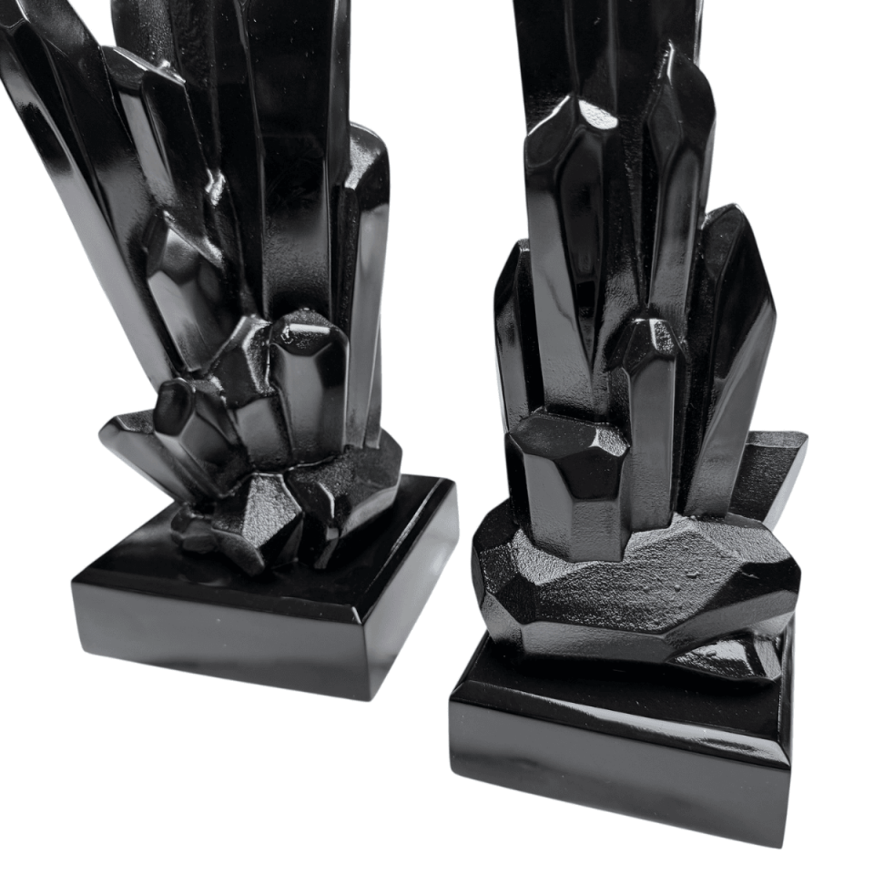 AKRİLİK 2Lİ SİYAH KRİSTAL OBJE