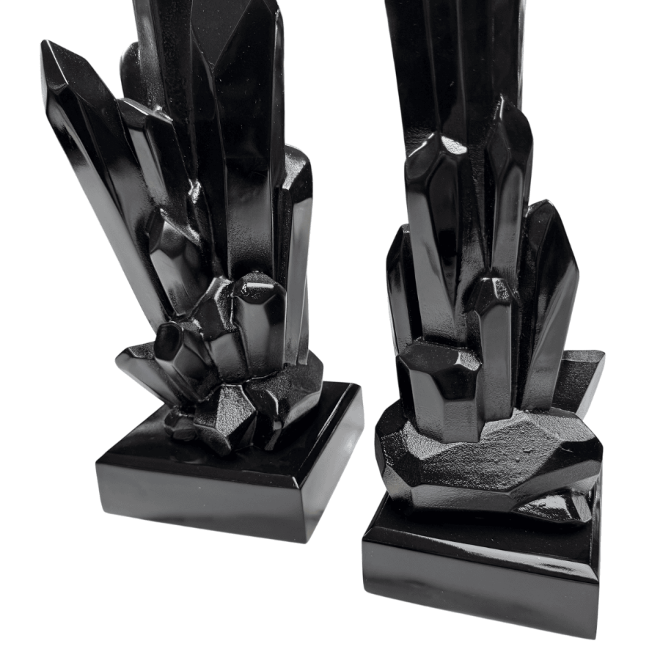 AKRİLİK 2Lİ SİYAH KRİSTAL OBJE