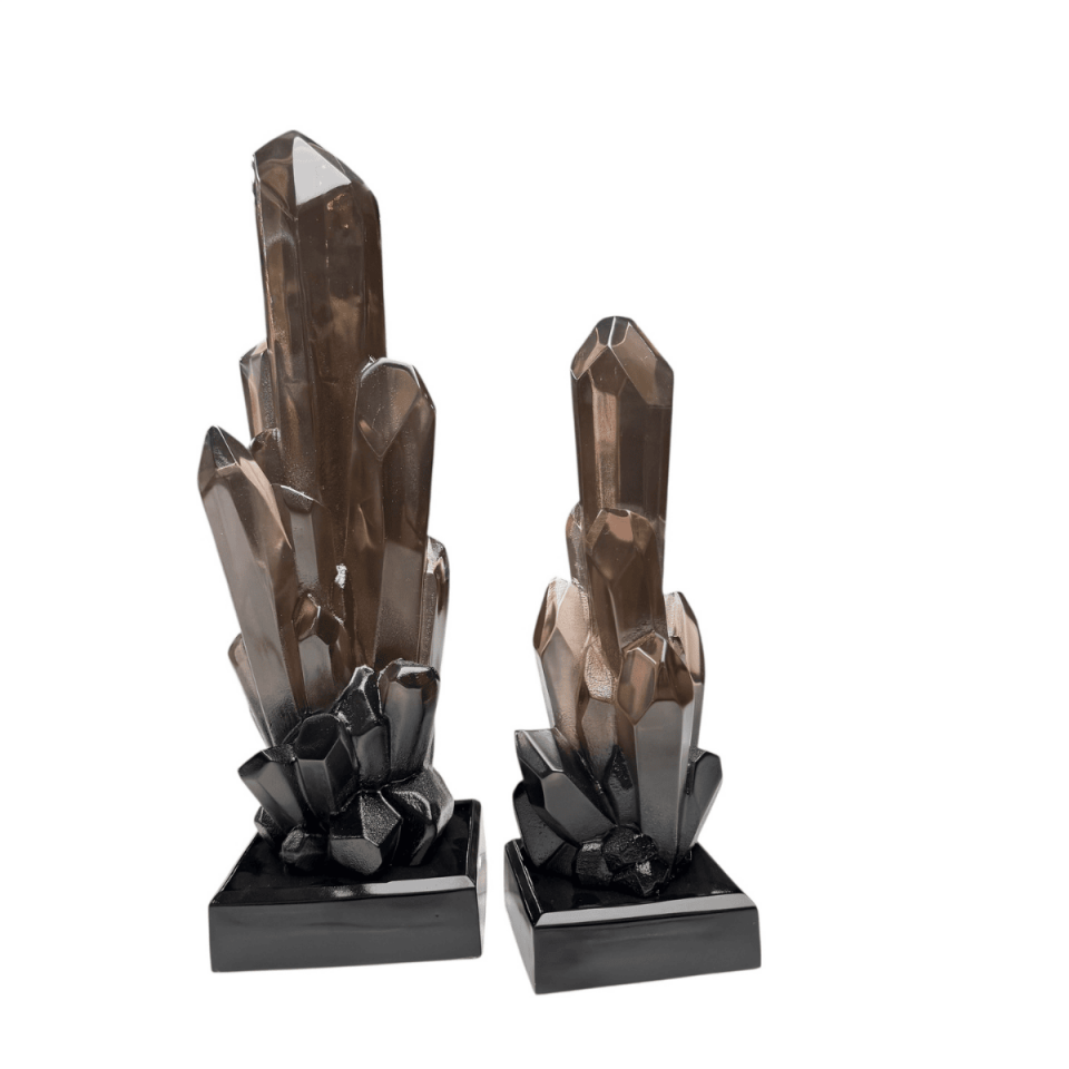 AKRİLİK 2Lİ FÜME KRİSTAL OBJE