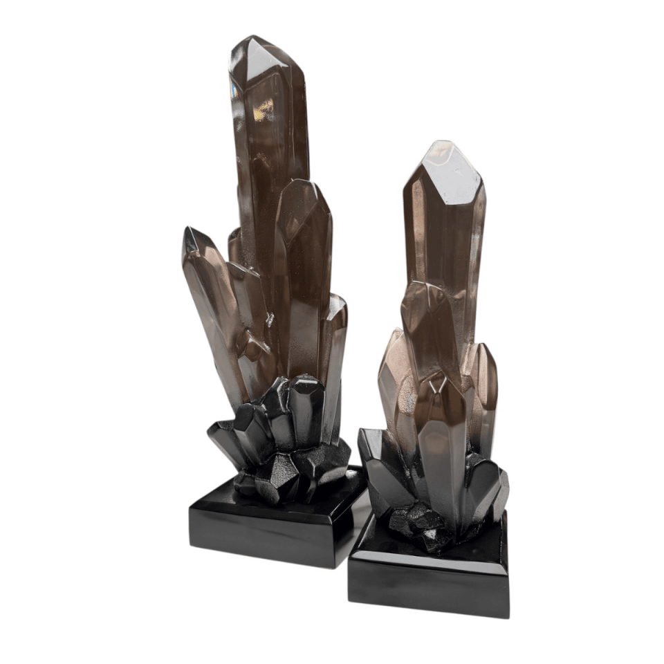 AKRİLİK 2Lİ FÜME KRİSTAL OBJE