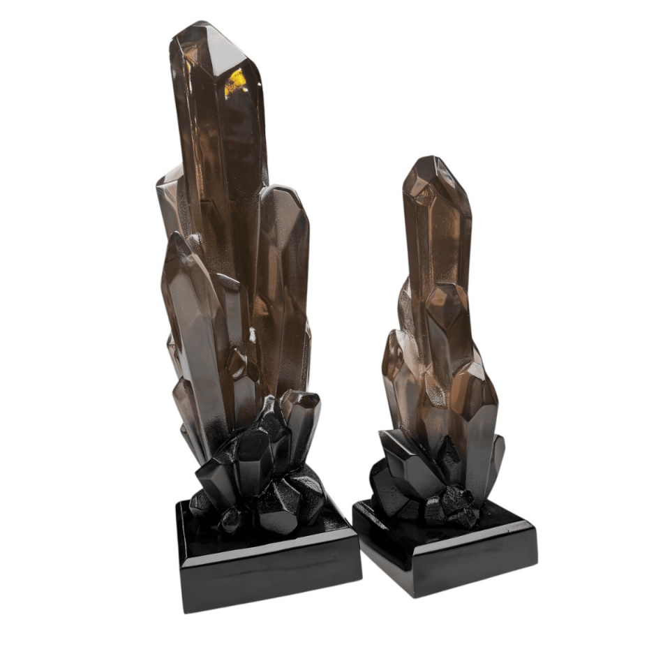 AKRİLİK 2Lİ FÜME KRİSTAL OBJE