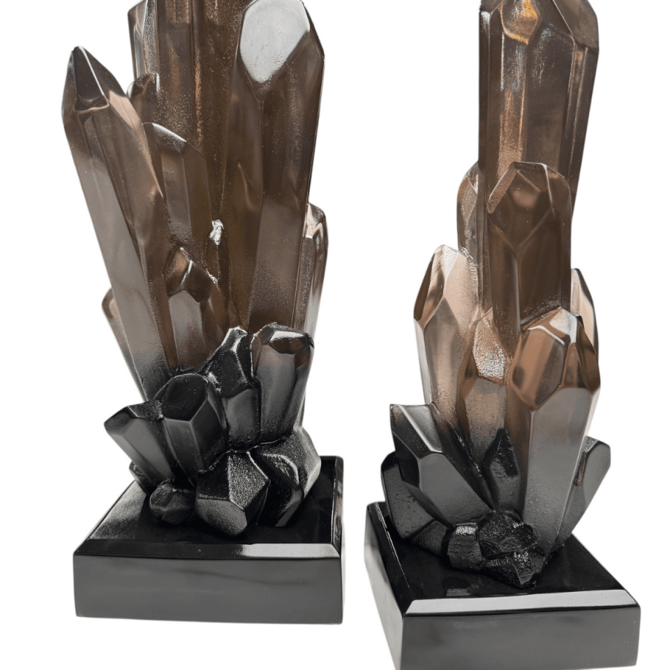 AKRİLİK 2Lİ FÜME KRİSTAL OBJE