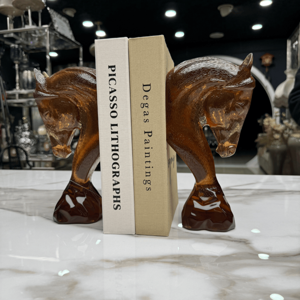 AKRİLİK 2Lİ AT KİTAP TUTUCU