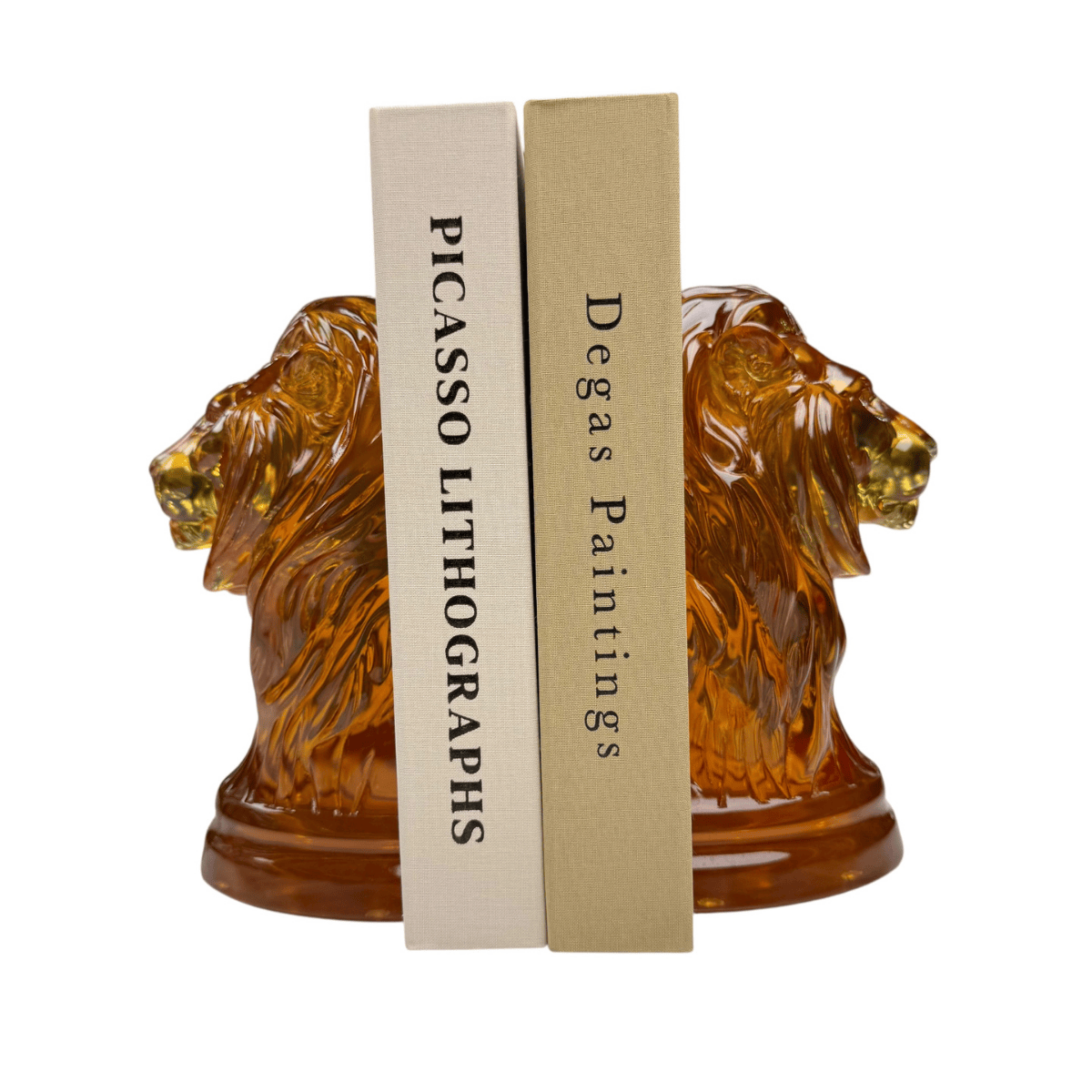 AKRİLİK ASLAN FİGÜRLÜ 2'Lİ KİTAP TUTACAĞI